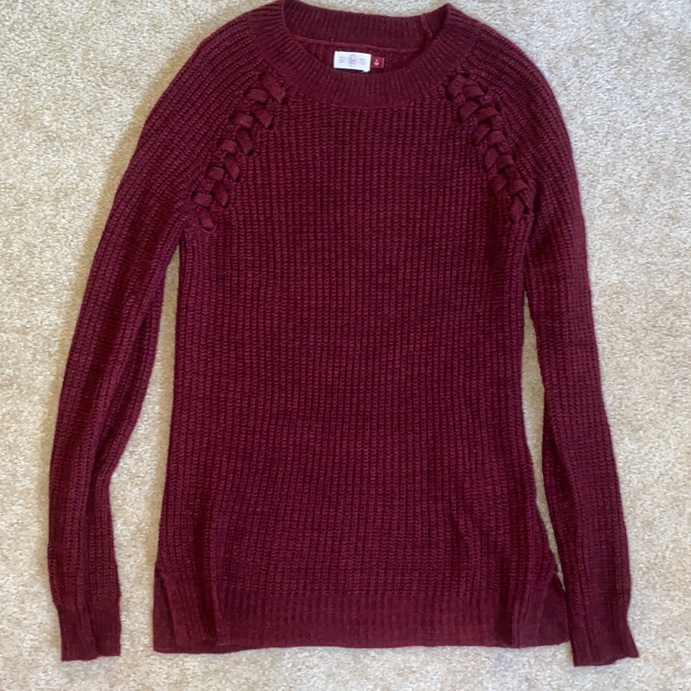 Knit Burgundy Sweater
